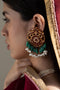 GOLD PLATED KUNDAN EARRINGS