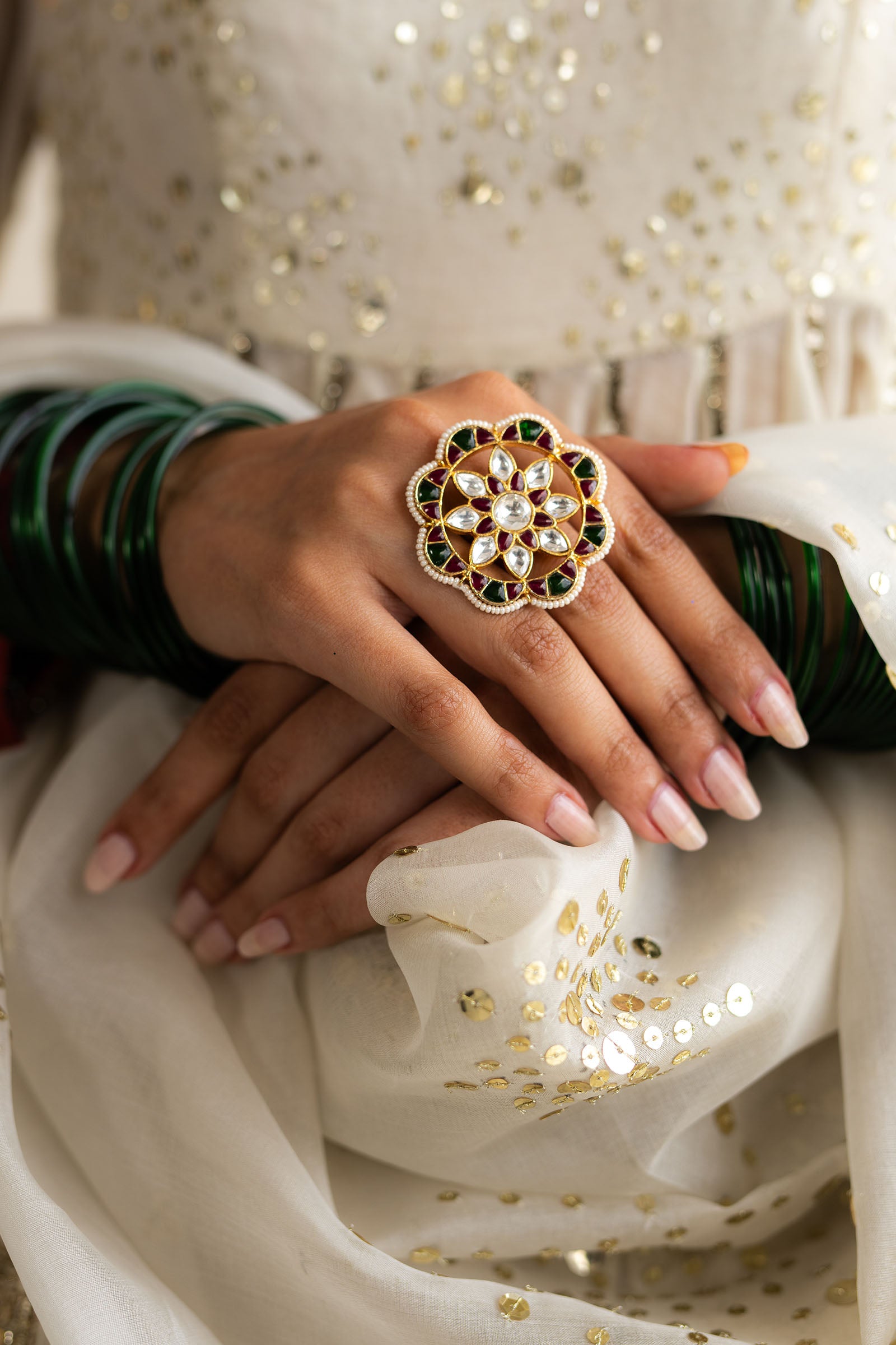 gold plated designer ring in USA