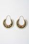 GOLD PLATED GLASS WORK EARRINGS