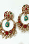 Gold plated Multi Stone Earrings